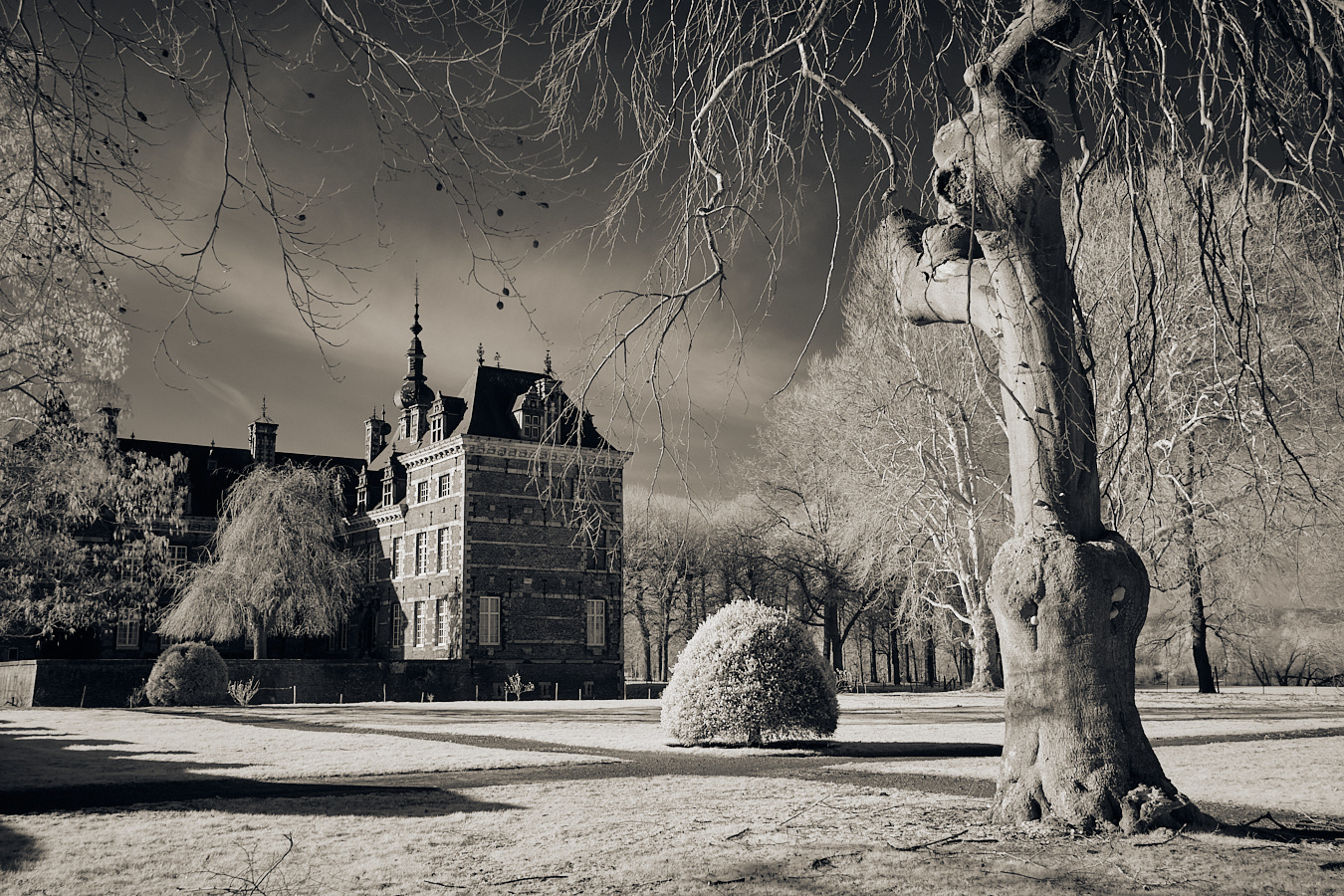 Infrared photography at Castle of Eijsden